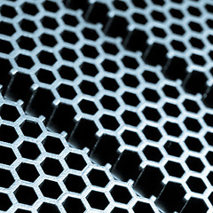 Image showing abstract metallic grid