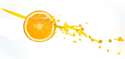 Image showing orange juice splash