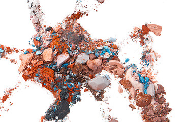 Image showing crushed eyeshadows