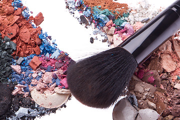 Image showing crushed eyeshadows