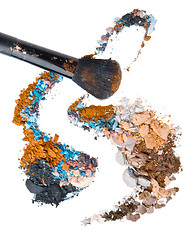 Image showing crushed eyeshadows