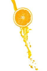 Image showing orange juice splash