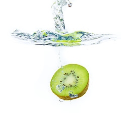 Image showing kiwi splashing