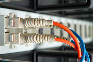 Image showing optic fiber hub