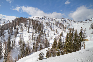 Image showing winter alpine landscape