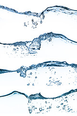 Image showing water splashing set