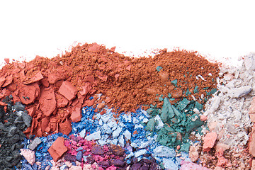 Image showing crushed eyeshadows