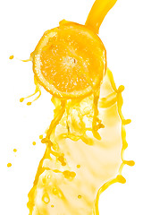 Image showing orange juice splash