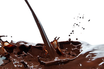 Image showing pouring chocolate