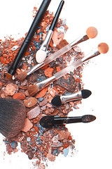 Image showing crushed eyeshadows