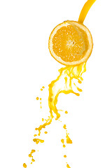 Image showing orange juice splash