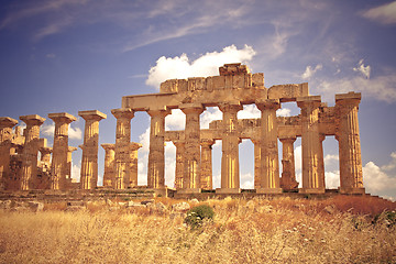 Image showing Greek temple in Selinunte