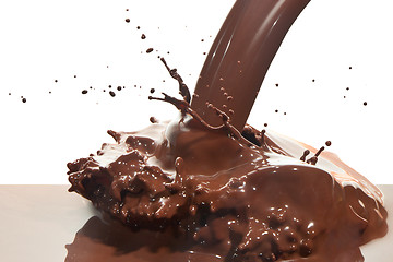 Image showing pouring chocolate