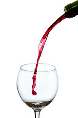 Image showing pouring red wine 