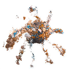 Image showing crushed eyeshadows