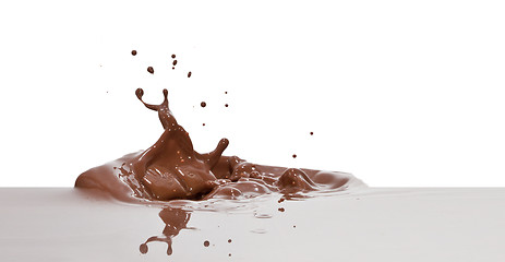 Image showing chocolate splash