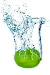 Image showing lime splashing