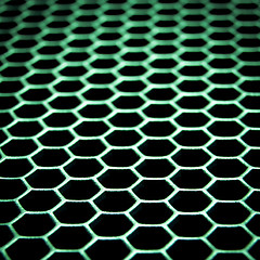 Image showing abstract metallic grid