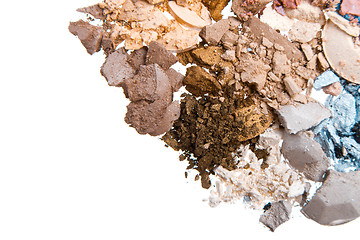 Image showing crushed eyeshadows