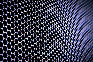 Image showing abstract metallic grid