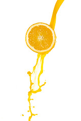 Image showing orange juice splash