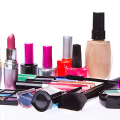 Image showing set of cosmetic products