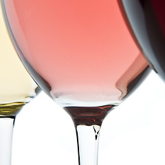 Image showing three wine glasses