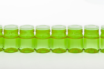 Image showing cosmetic glass containers