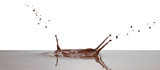 Image showing chocolate splash