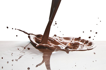 Image showing pouring chocolate