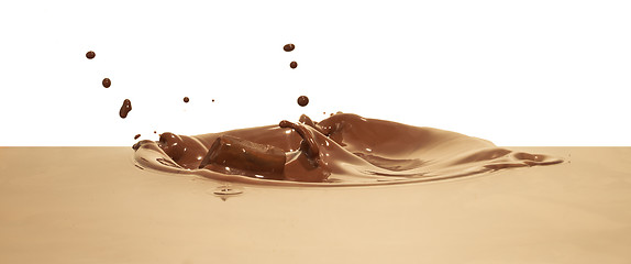 Image showing chocolate splash