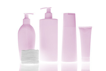 Image showing cosmetic bottles