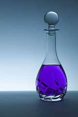 Image showing Decanter blue