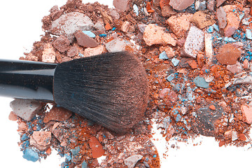 Image showing crushed eyeshadows