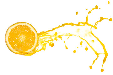 Image showing orange juice splash