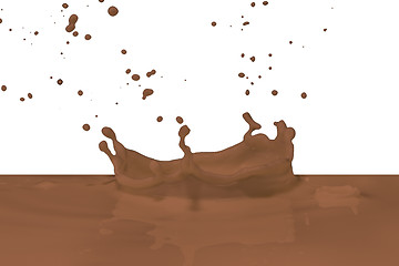 Image showing splashing milk