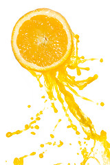 Image showing orange juice splash