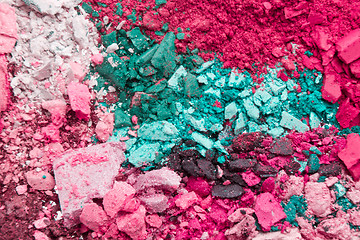 Image showing crushed eyeshadows