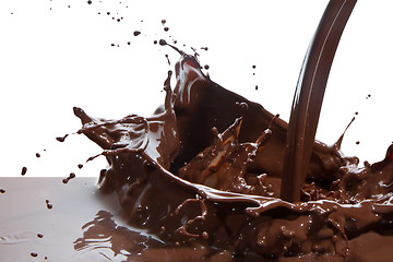 Image showing pouring chocolate