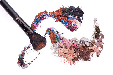 Image showing crushed eyeshadows