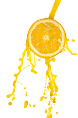 Image showing orange juice splash