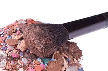 Image showing crushed eyeshadows