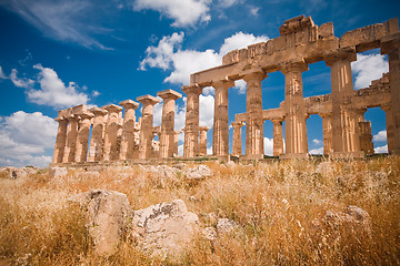 Image showing Greek temple in Selinunte