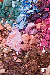 Image showing crushed eyeshadows