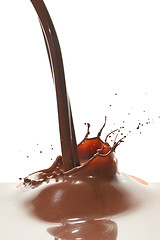 Image showing pouring chocolate