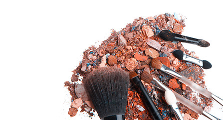 Image showing crushed eyeshadows