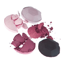 Image showing multicolored crushed eyeshadows