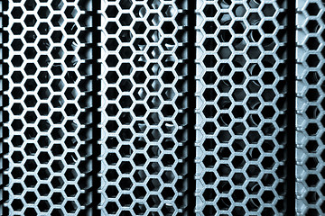 Image showing abstract metallic grid