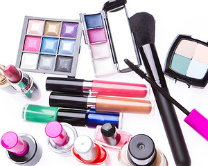 Image showing set of cosmetic products