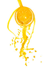 Image showing orange juice splash